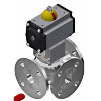 BUROCCO氣動(dòng)球閥開(kāi)-關(guān)，VSP / 3V-FL UNI PN 10/16。漢達(dá)森代理