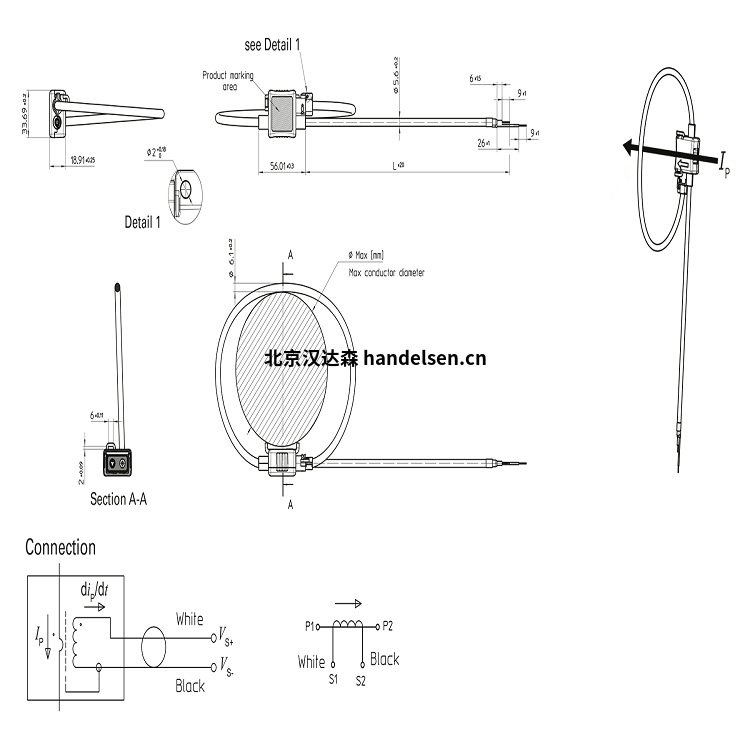 Janitza羅氏線(xiàn)圈和電流互感器Rogowski尺寸 Janitza羅氏線(xiàn)圈和電流互感器Rogowski尺寸