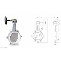 WAREX Valve 應(yīng)用液體、氣體和磨蝕性散裝材料環(huán)境的蝶閥 DKZ 103 H