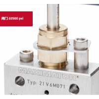Maximator 閥門 22500psi，閥體有六種不同的設(shè)計(jì)，并可配備調(diào)節(jié)桿