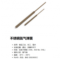 Weforma 不銹鋼氮氣彈簧，應用于食品工業(yè)、化工、海水行業(yè)