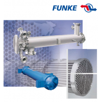 FUNKE 管殼式換熱器，主要用于冷卻潤(rùn)滑油和液壓油或水的加熱